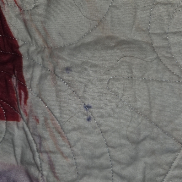 This handmade Eagle American Flag military USA pride throw quilt measures 54" x - Picture 5 of 6